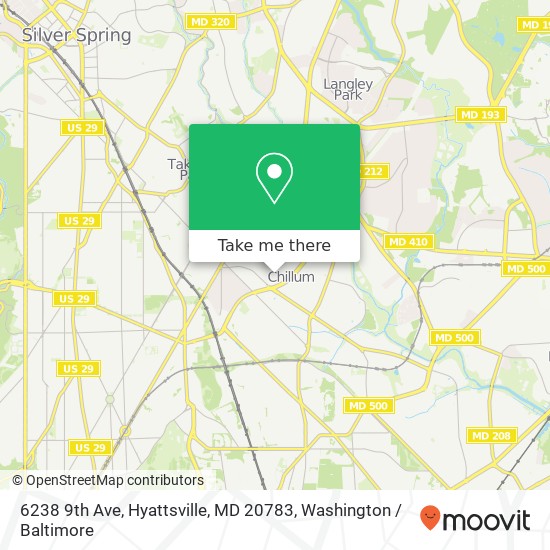 6238 9th Ave, Hyattsville, MD 20783 map