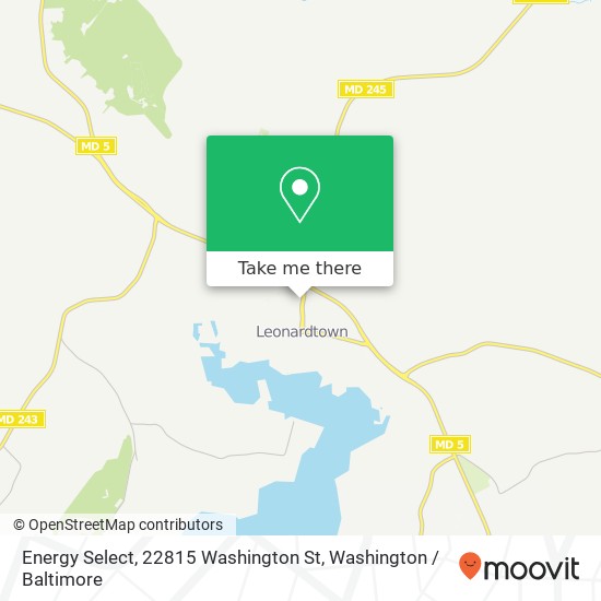 Mapa de Energy Select, 22815 Washington St