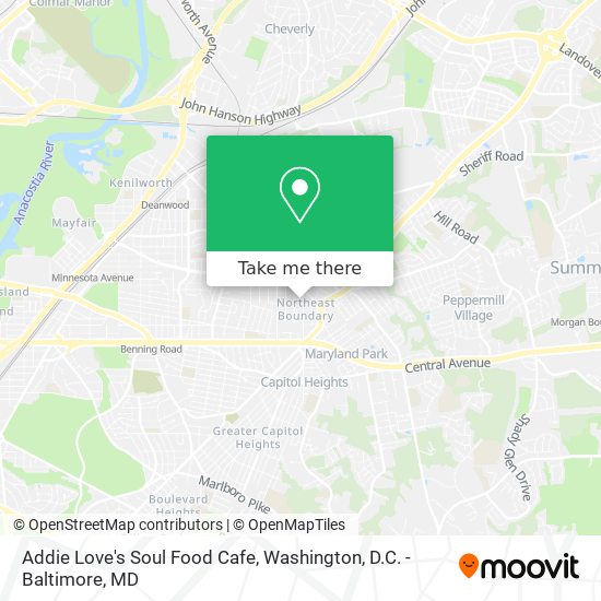 Addie Love's Soul Food Cafe map