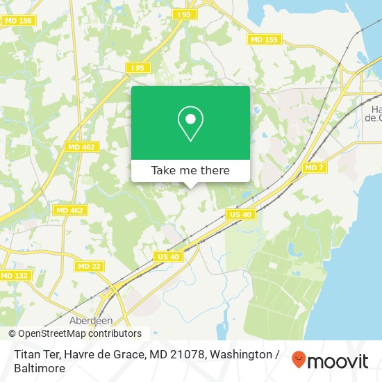 Mapa de Titan Ter, Havre de Grace, MD 21078