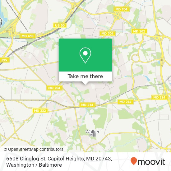 6608 Clinglog St, Capitol Heights, MD 20743 map
