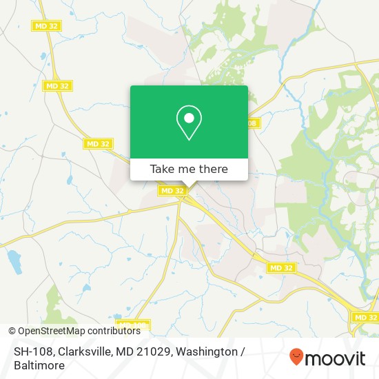 Mapa de SH-108, Clarksville, MD 21029