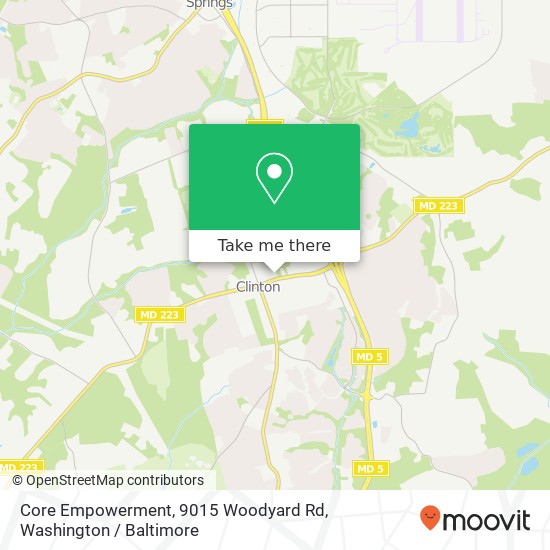 Mapa de Core Empowerment, 9015 Woodyard Rd