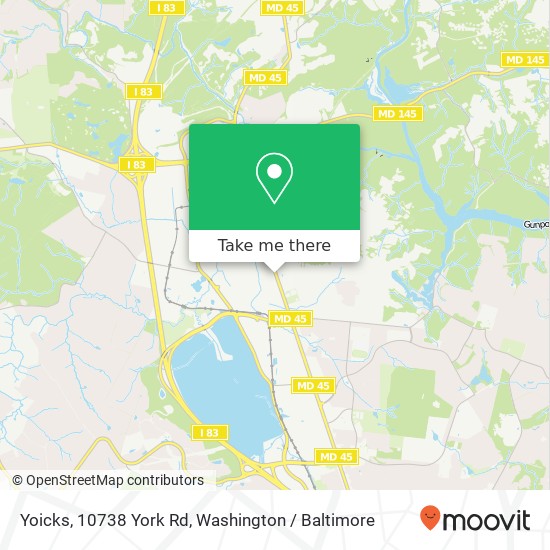 Yoicks, 10738 York Rd map