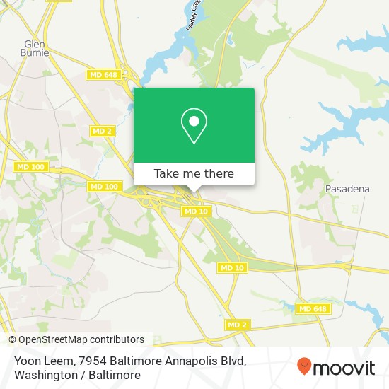 Mapa de Yoon Leem, 7954 Baltimore Annapolis Blvd