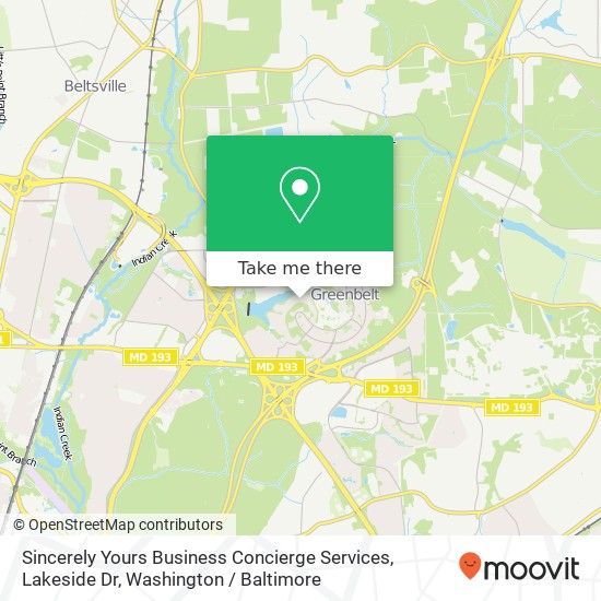Mapa de Sincerely Yours Business Concierge Services, Lakeside Dr