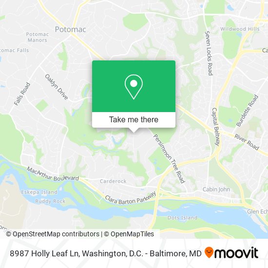 8987 Holly Leaf Ln, Bethesda, MD 20817 map