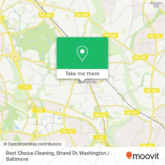 Best Choice Cleaning, Strand Dr map