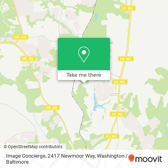 Mapa de Image Concierge, 2417 Newmoor Way