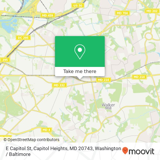 E Capitol St, Capitol Heights, MD 20743 map