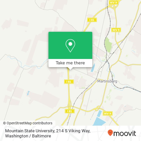 Mapa de Mountain State University, 214 S Viking Way