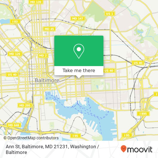 Ann St, Baltimore, MD 21231 map