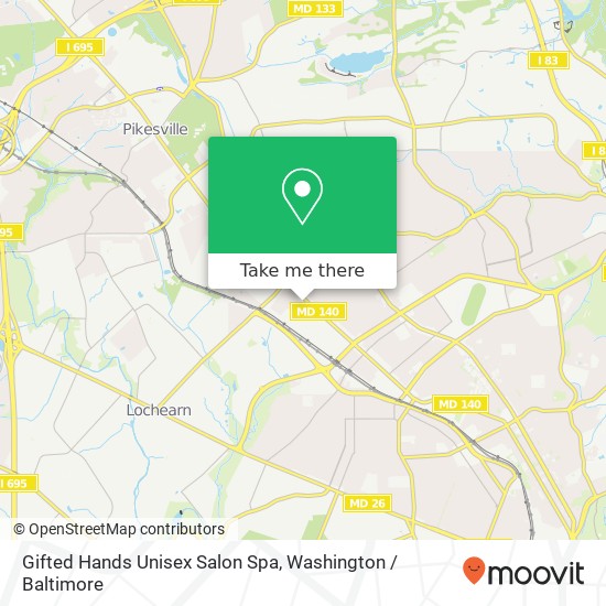 Mapa de Gifted Hands Unisex Salon Spa