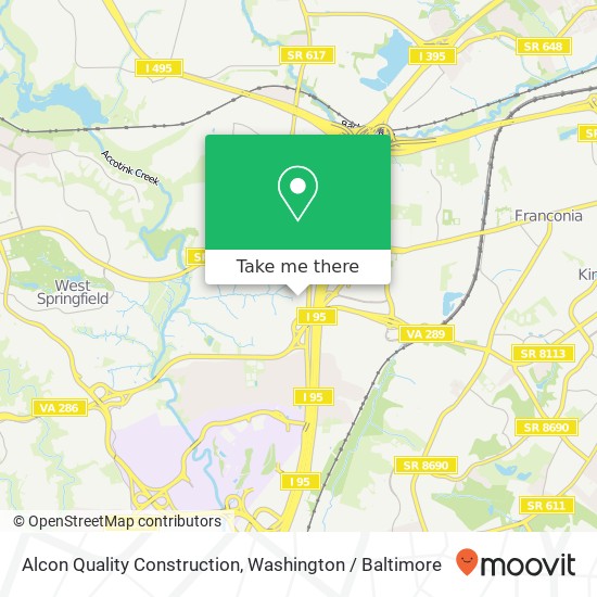 Mapa de Alcon Quality Construction