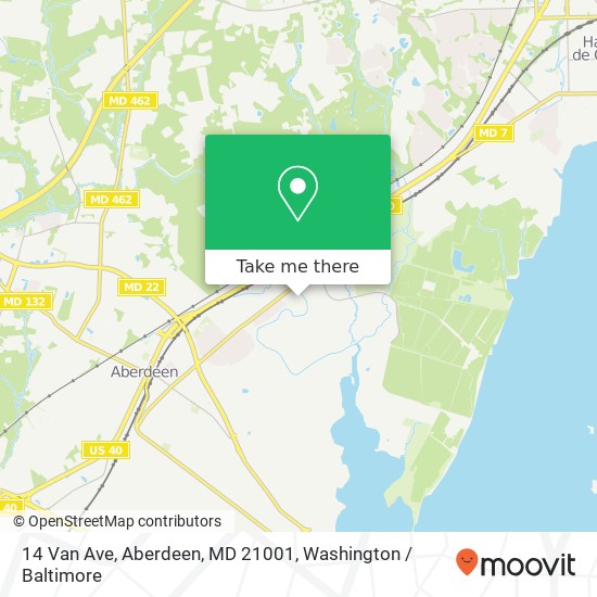 14 Van Ave, Aberdeen, MD 21001 map