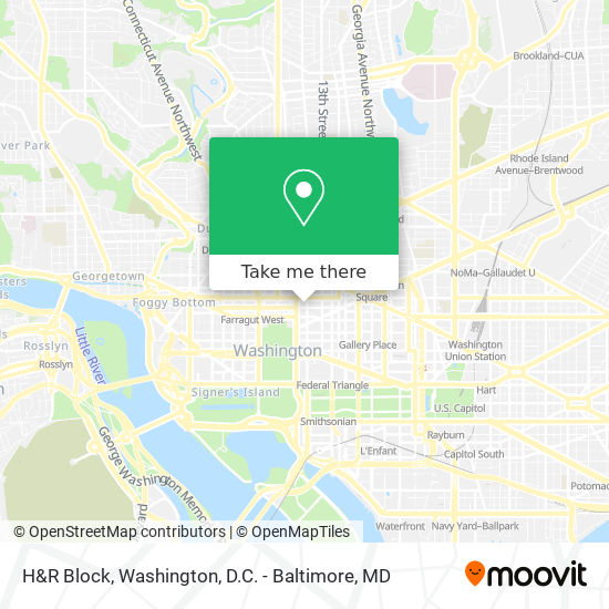 H&R Block map