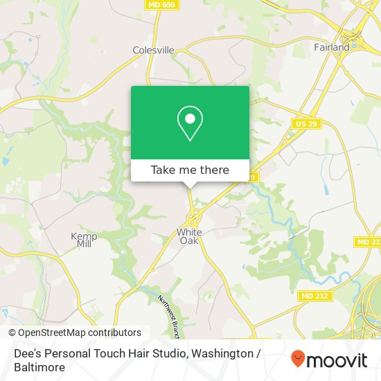 Dee's Personal Touch Hair Studio map