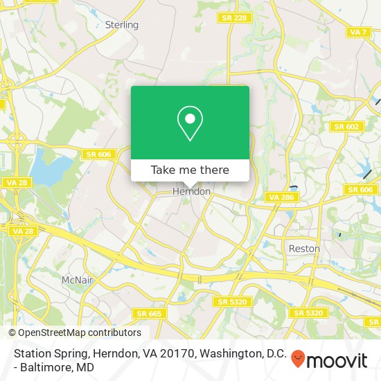 Station Spring, Herndon, VA 20170 map