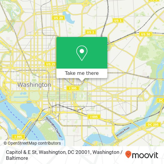 Mapa de Capitol & E St, Washington, DC 20001