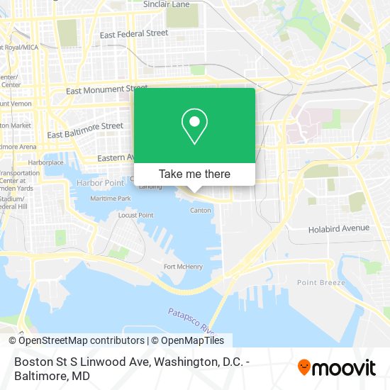 Mapa de Boston St S Linwood Ave