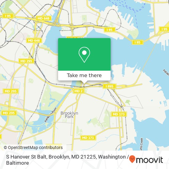 S Hanover St Balt, Brooklyn, MD 21225 map