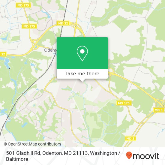 501 Gladhill Rd, Odenton, MD 21113 map