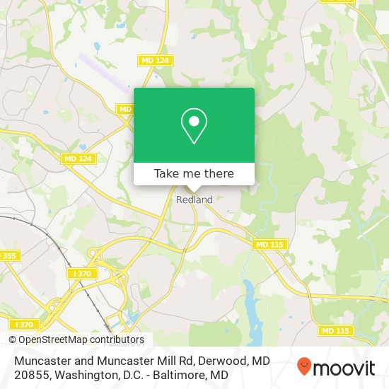 Mapa de Muncaster and Muncaster Mill Rd, Derwood, MD 20855