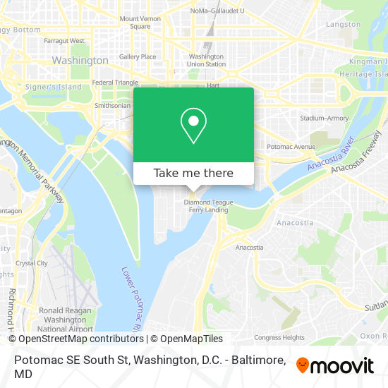 Mapa de Potomac SE South St