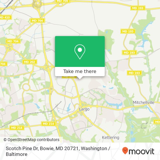 Scotch Pine Dr, Bowie, MD 20721 map