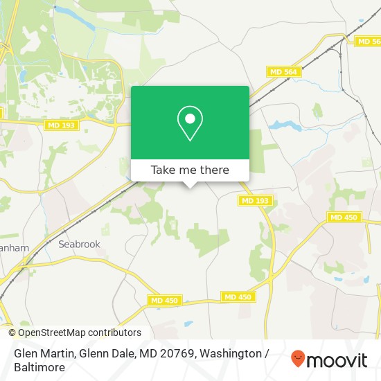 Glen Martin, Glenn Dale, MD 20769 map