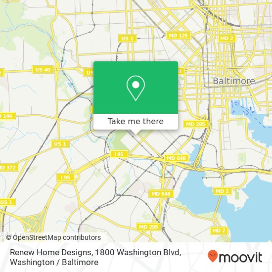 Mapa de Renew Home Designs, 1800 Washington Blvd