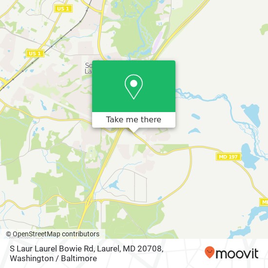 Mapa de S Laur Laurel Bowie Rd, Laurel, MD 20708