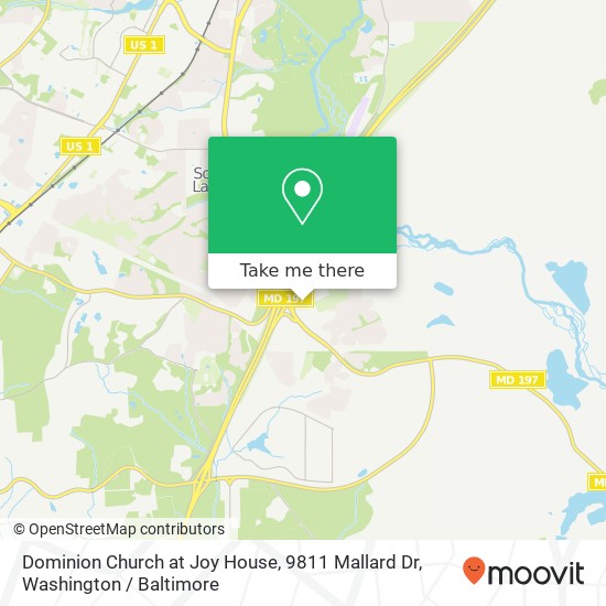 Dominion Church at Joy House, 9811 Mallard Dr map