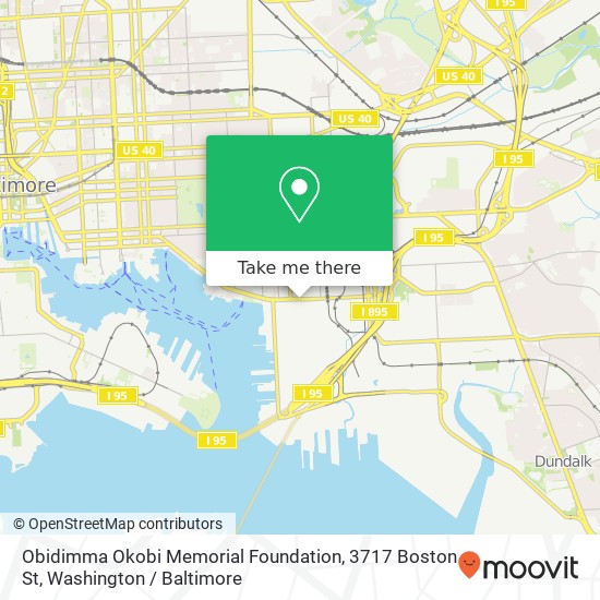 Mapa de Obidimma Okobi Memorial Foundation, 3717 Boston St