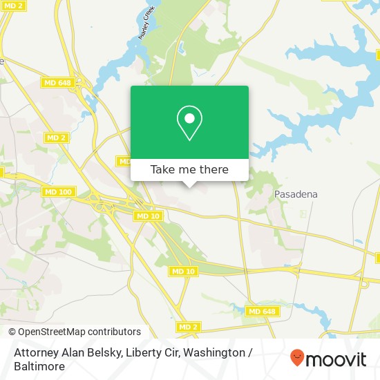 Mapa de Attorney Alan Belsky, Liberty Cir