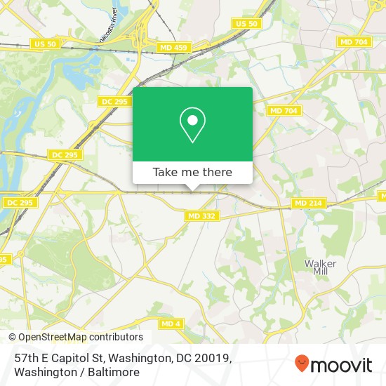 Mapa de 57th E Capitol St, Washington, DC 20019