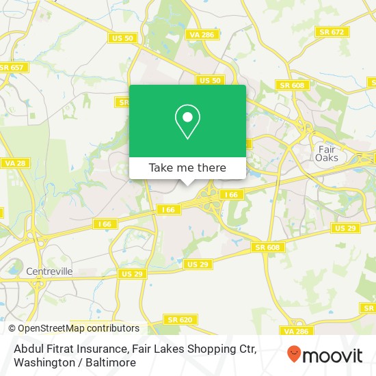 Abdul Fitrat Insurance, Fair Lakes Shopping Ctr map