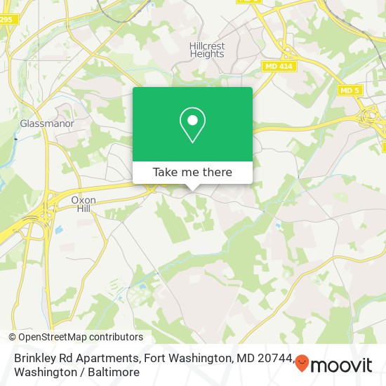 Mapa de Brinkley Rd Apartments, Fort Washington, MD 20744