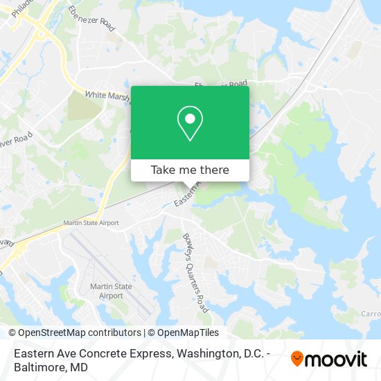 Mapa de Eastern Ave Concrete Express