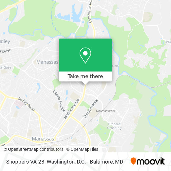 Shoppers VA-28 map