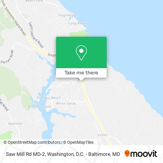 Saw Mill Rd MD-2 map