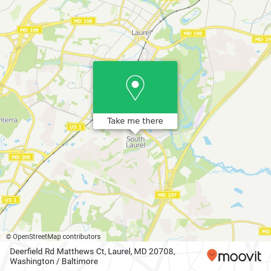 Deerfield Rd Matthews Ct, Laurel, MD 20708 map