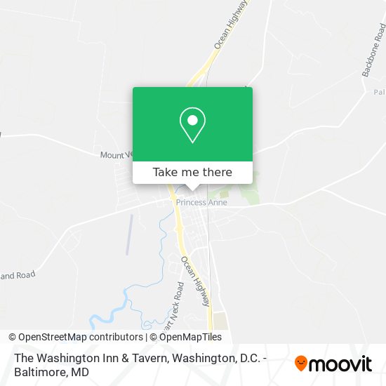 The Washington Inn & Tavern map