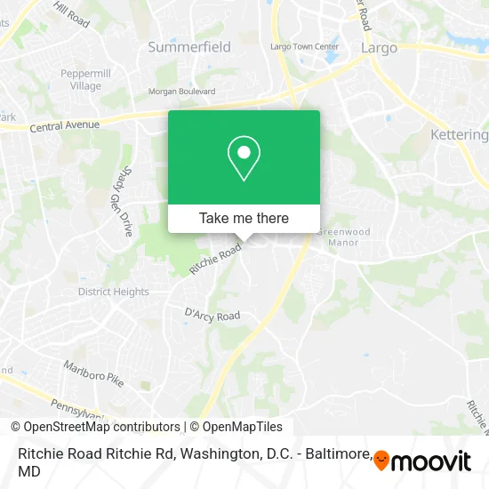 Mapa de Ritchie Road Ritchie Rd