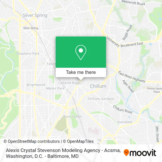 Mapa de Alexis Crystal Stevenson Modeling Agency - Acsma