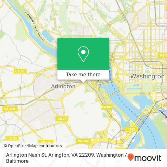 Arlington Nash St, Arlington, VA 22209 map