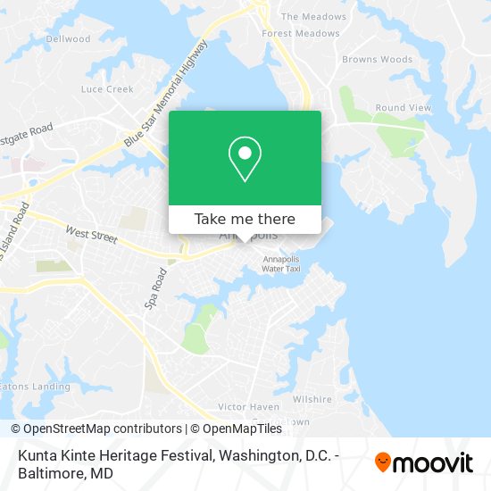 Mapa de Kunta Kinte Heritage Festival