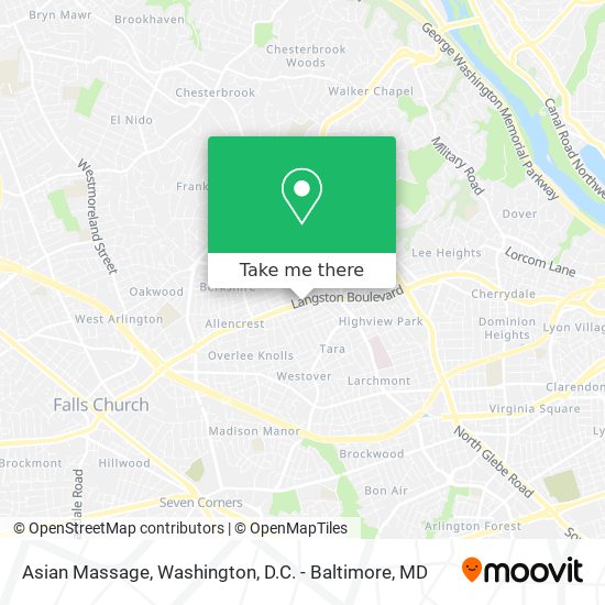 Asian Massage map