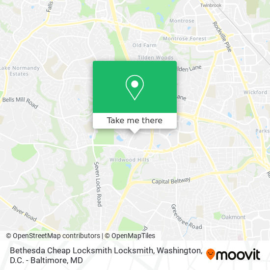 Bethesda Cheap Locksmith Locksmith map