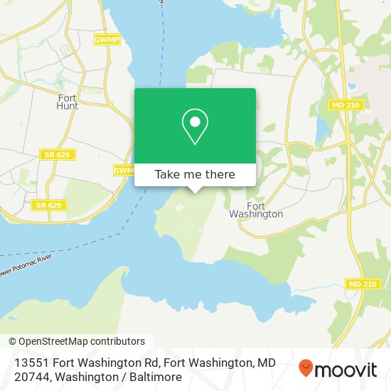 13551 Fort Washington Rd, Fort Washington, MD 20744 map